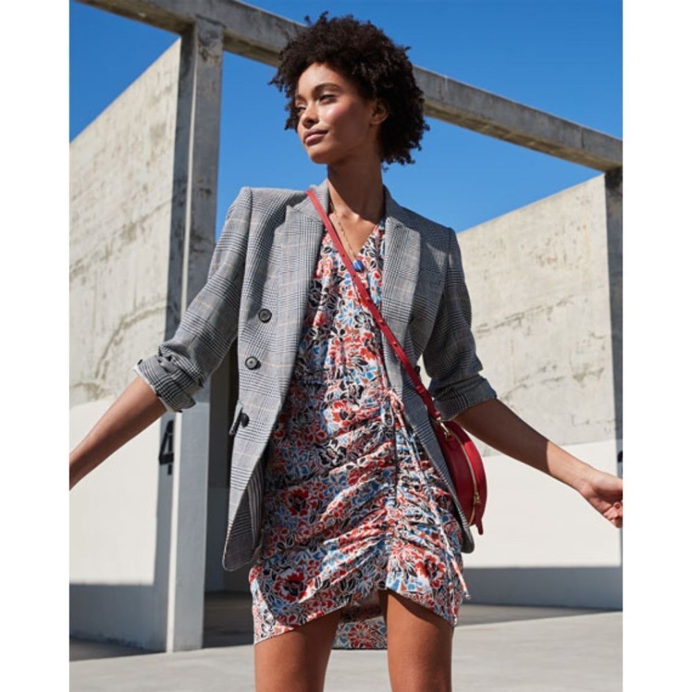 Veronica Beard Gray Plaid Blazer